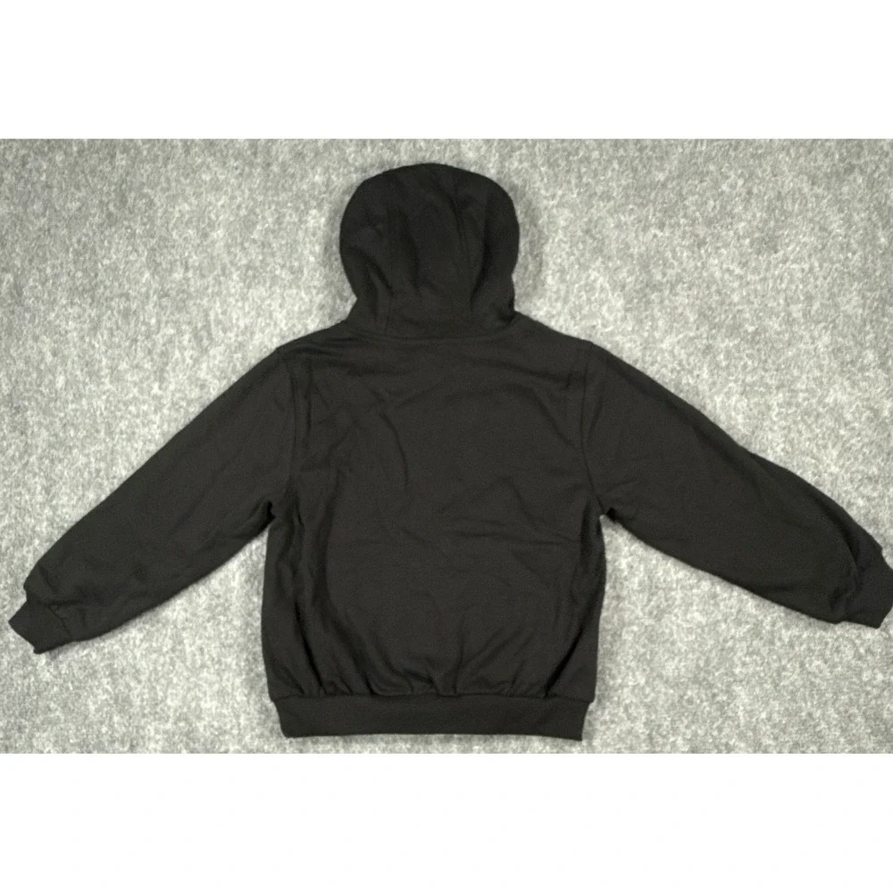 Nike Boys Size 6/7 Large Black Futura Logo Pullover Hoodie Sweatshirt NWT